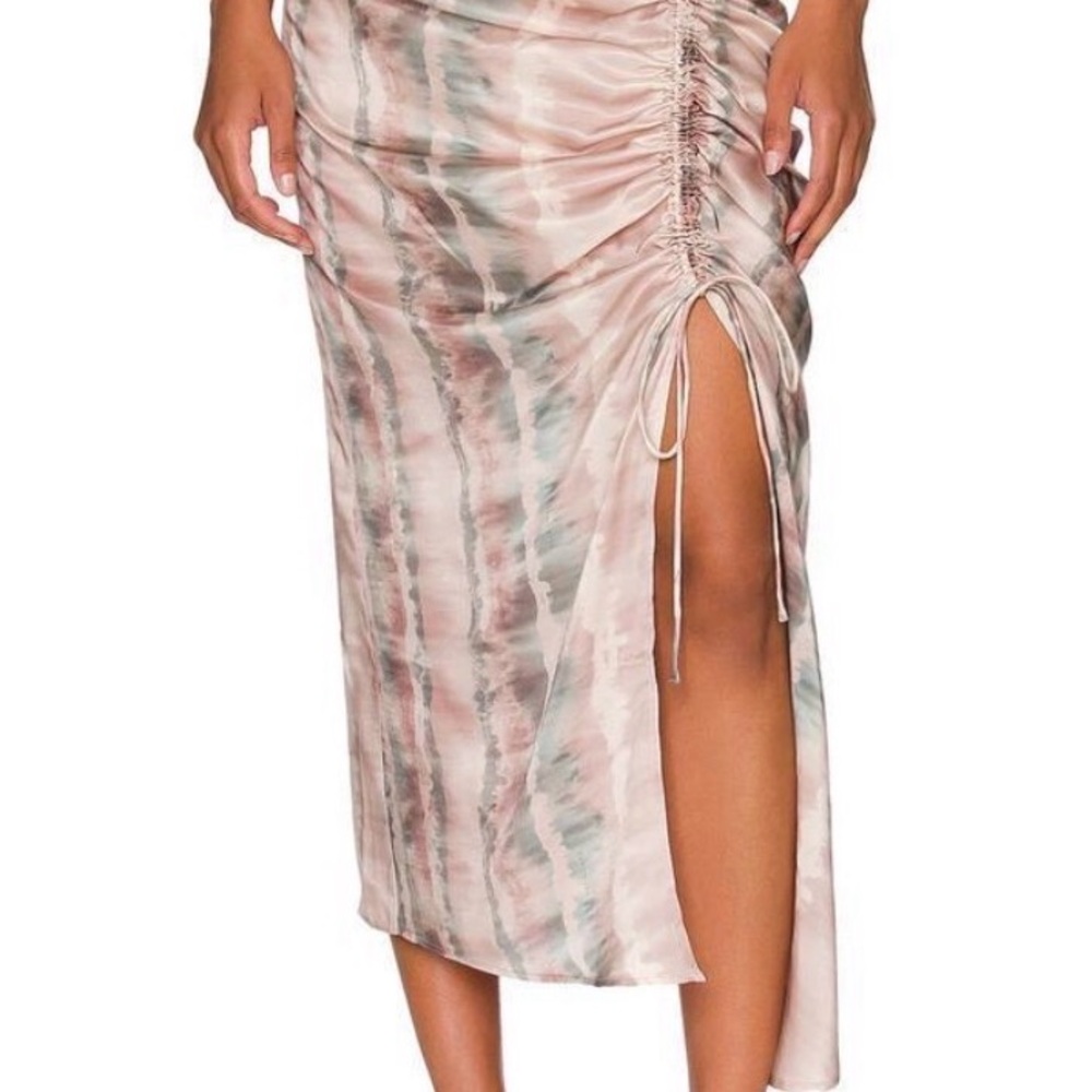 AllSaints Carla Silk Blend Jackie Midi Skirt (Top Available)